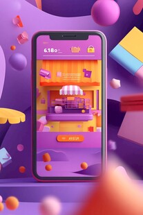手机端缤纷线上购物场景