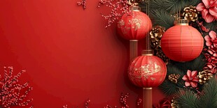 喜庆中国风新年装饰背景