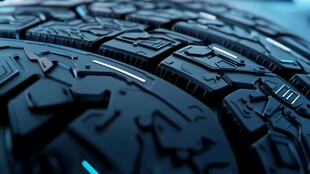 汽车轮胎细节特写