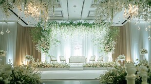 清新森系婚礼现场布置