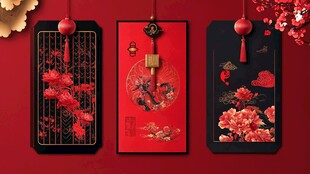 中式传统喜庆装饰图案集