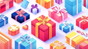 缤纷多彩礼物盒大集合