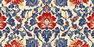 古典花卉图案精美壁纸