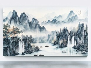 水墨山水国画意境之美