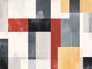 几何色块抽象艺术图案