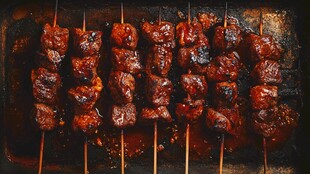 美味烤肉串诱人呈现