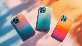 炫彩渐变手机壳展示