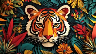 丛林猛虎 绚丽自然风情