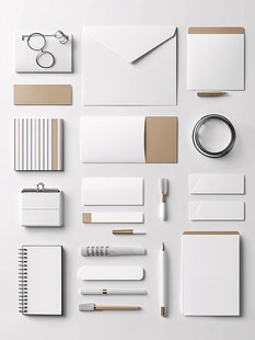 简约办公用品组合展示