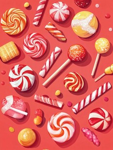 缤纷多彩的美味糖果世界