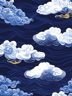 中式云纹图案设计素材