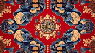 中式传统吉祥花纹图案