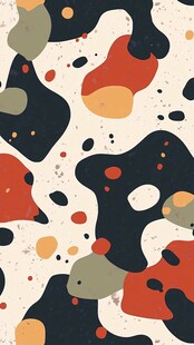 抽象多彩流体艺术图案