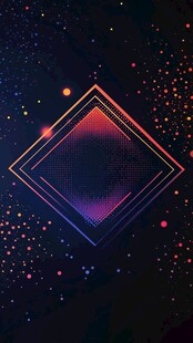 炫彩几何星空背景图案