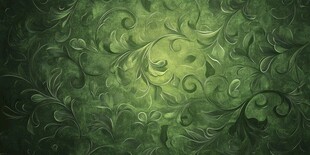 绿色藤蔓花纹背景图