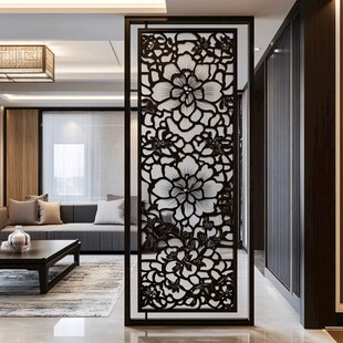 中式雕花屏风装点雅致空间