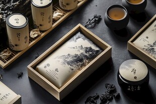 中式典雅茶品与包装展示