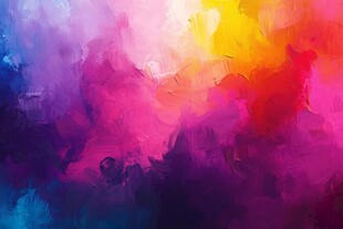 梦幻绚丽的色彩抽象画