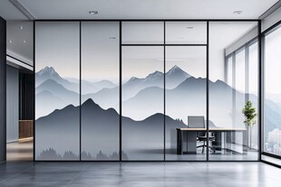 山水风格现代办公室空间