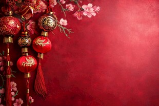 喜庆中国风春节装饰元素
