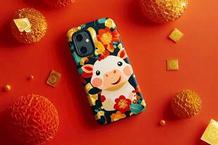 牛年手机壳 喜庆中国风