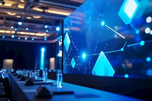 科技风会议场景布置