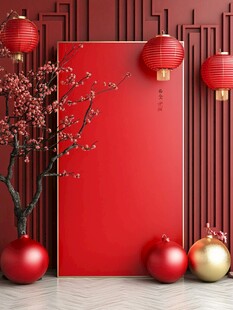 中式新春装饰场景布置