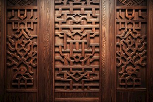 中式木雕屏风 古典之美