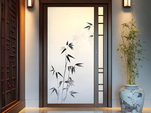 中式玄关 竹影入户美韵