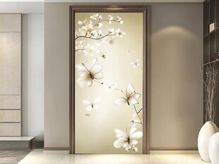 花卉玄关背景墙装饰画