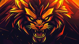 烈焰雄狮 尽显王者霸气