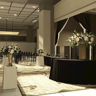 优雅华丽的室内宴会场地布置