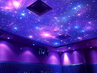 梦幻星空主题室内天花板