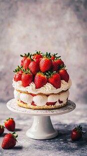 草莓奶油蛋糕 美味诱人