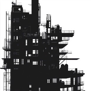 工业建筑剪影