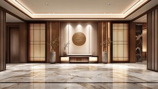 中式奢华大气大厅空间设计