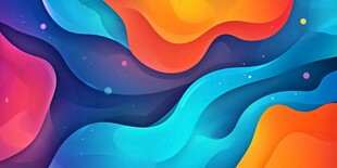 梦幻多彩流体渐变背景图