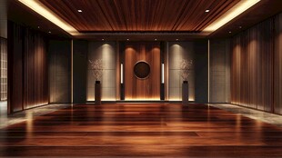 中式豪华大厅室内空间设计