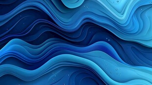蓝色波纹抽象背景图案