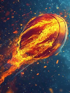 火焰篮球 燃烧的运动激情