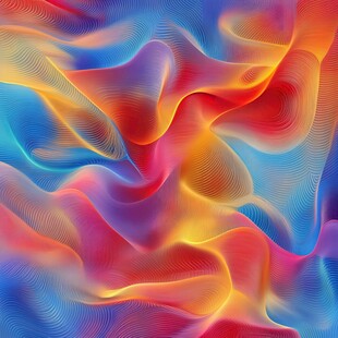 绚丽多彩流体渐变艺术背景