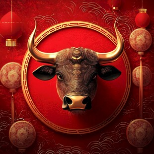 金牛贺岁 喜庆中国风