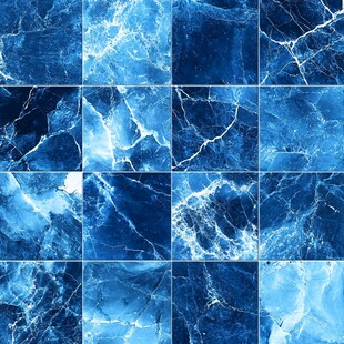 蓝色大理石纹理瓷砖图案