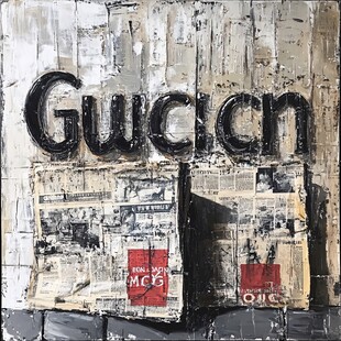 复古风Gucci艺术墙面展示