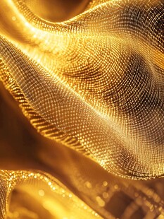 金色流动质感网状纹理背景