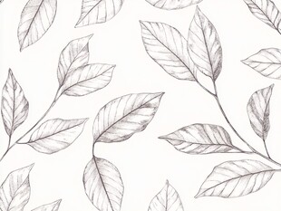 手绘叶子简约无缝图案