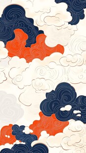 中式云纹图案设计素材