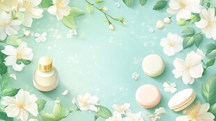 清新花香中的美妆与甜点