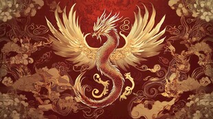 龙凤呈祥中式华丽图腾
