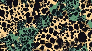 豹纹图案时尚背景纹理